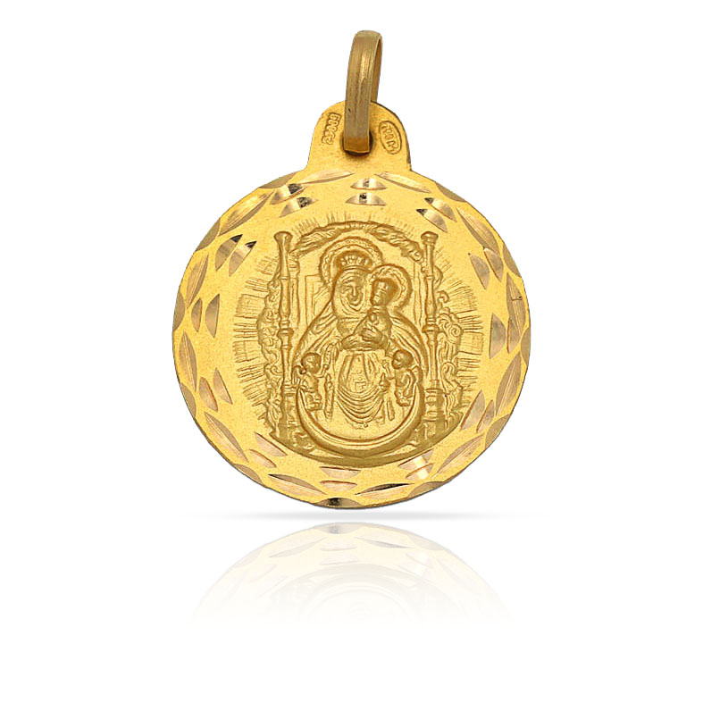 MEDALLA ORO 18KL V. DEL PINO - 17MM