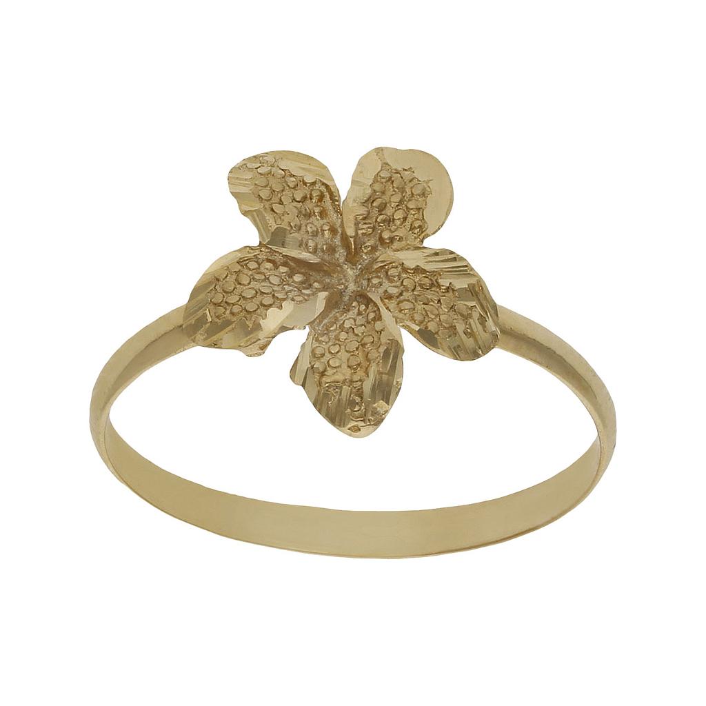 SORTIJA ORO 18KL FLOR TALLADA