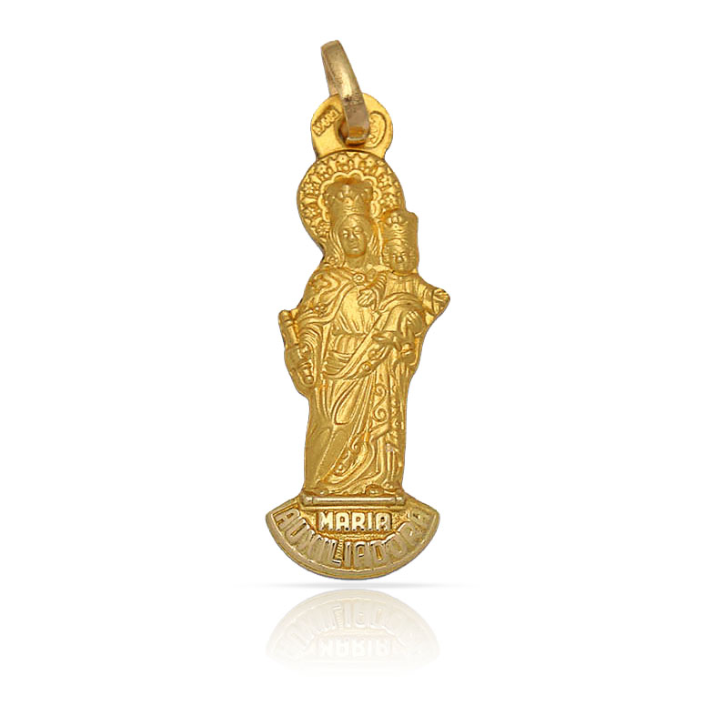 MEDALLA ORO 18KL V.AUXILIADORA- 10X29MM 