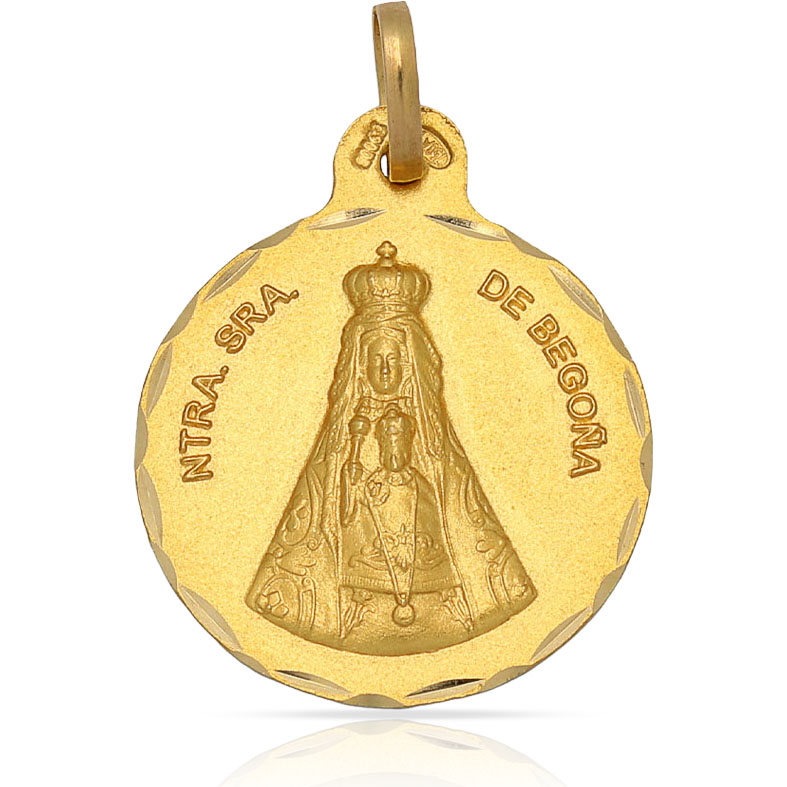 MEDALLA ORO 18KL VIRGEN DE BEGOÑA - 21MM