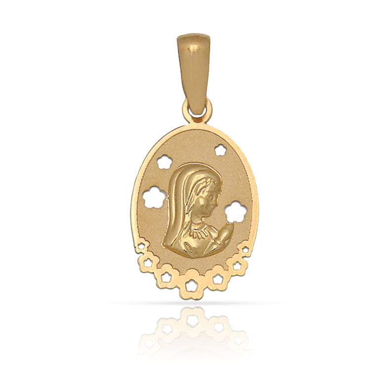 MEDALLA ORO 18KL VIRGEN NIÑA - 11X18MM