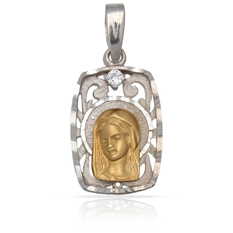 MEDALLA ORO 18KL VIRGEN NIÑA - 13X21MM