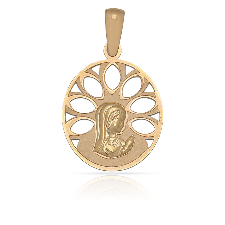 MEDALLA ORO 18KL VIRGEN NIÑA - 15X19MM
