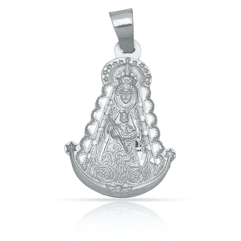 MEDALLA PLATA 925MM V. DEL ROCIO - 26x37MM