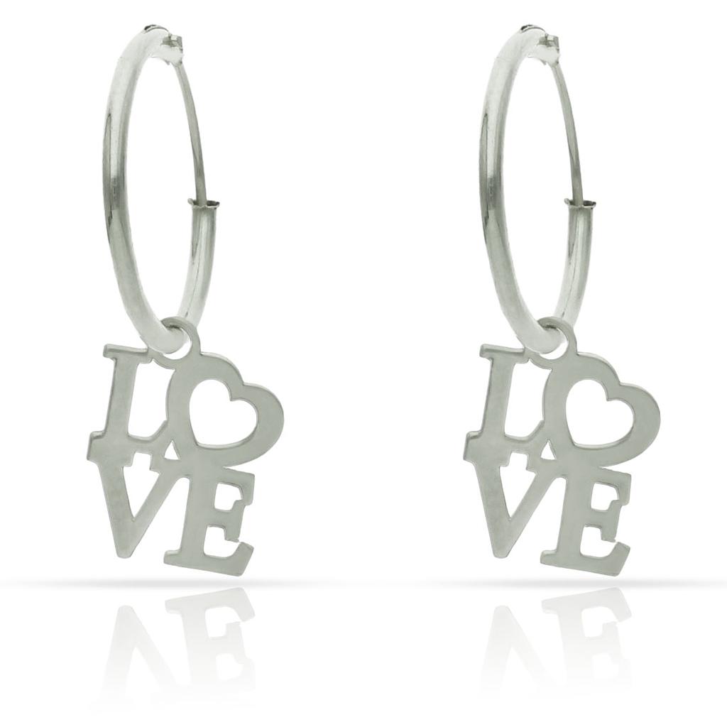 AROS PLATA 925MM LOVE - 12MM