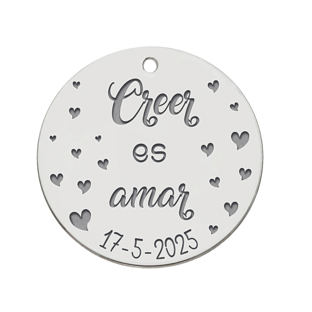 MI HISTORIA - ABALORIO PLATA 925MM CREER ES AMAR