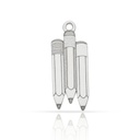 MI HISTORIA - ABALORIO PLATA 925MM LAPICES