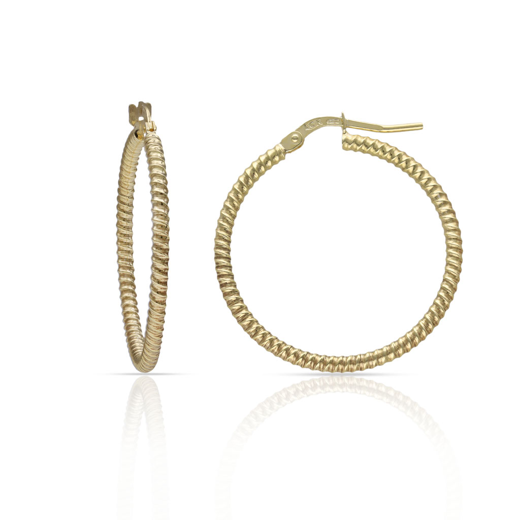 AROS PLATA CHAPADA ORO - 23MM