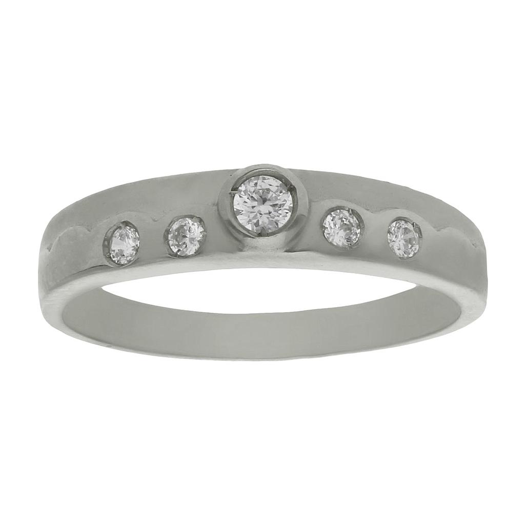 SORTIJA ORO BLANCO 18KL CIRCONITAS