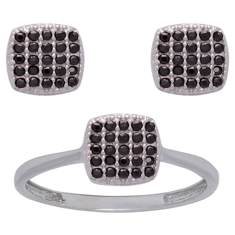 SORTIJA ORO BLANCO 18KL COLOR NEGRO