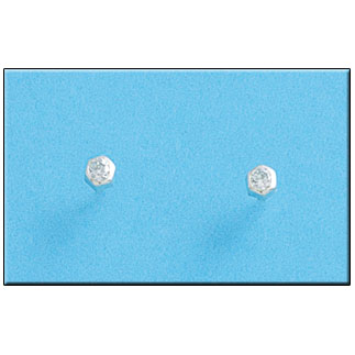 PENDIENTE PLATA 925MM HEXAGONAL PEQUEÑO