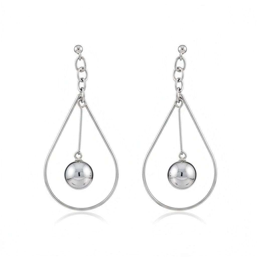 PENDIENTES LAGRIMA PLATA 925MM