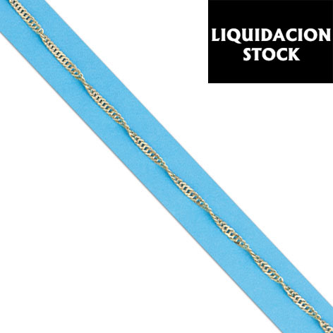 CADENA SINGAPUR 2MM - PLATA 90 Y ORO 10