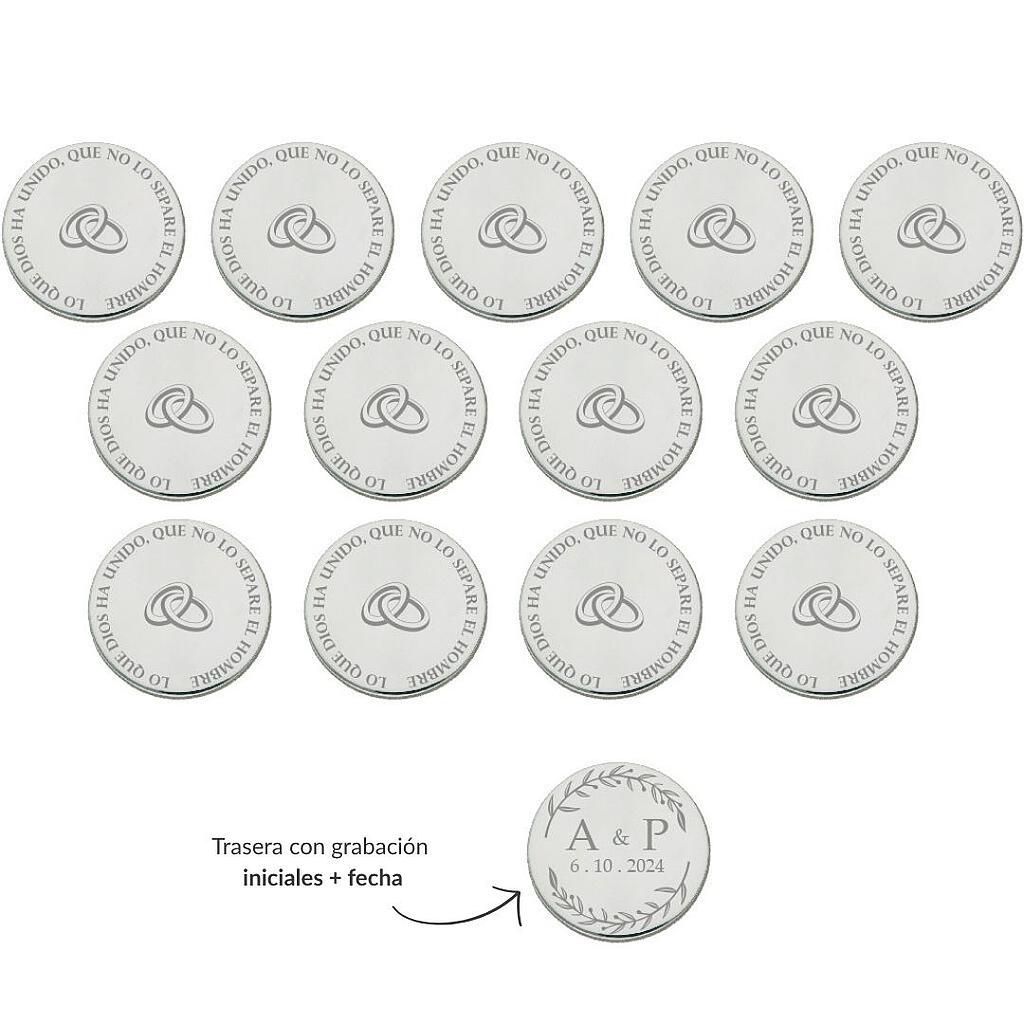 ARRAS PERSONALIZADAS ALIANZAS · PLATA DE LEY