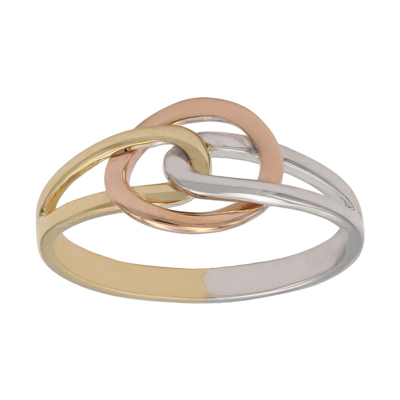 SORTIJA TRICOLOR ORO 18KL