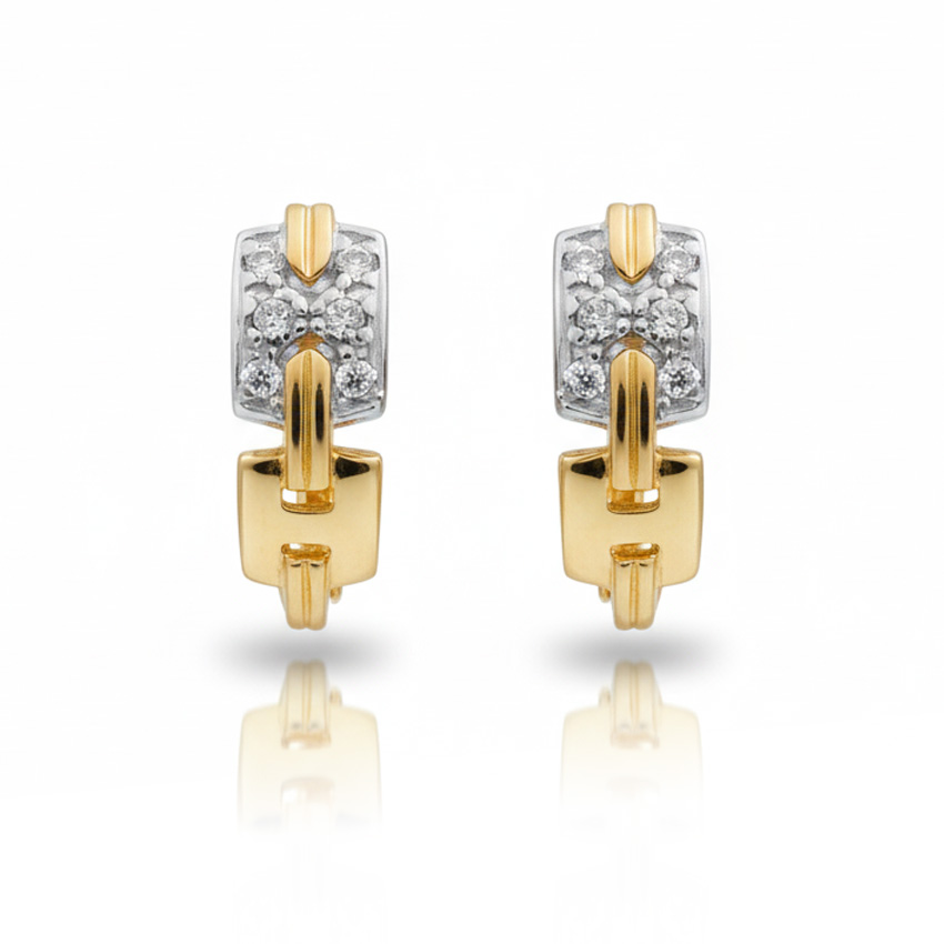 PENDIENTES ORO 18KL CIRCONITAS