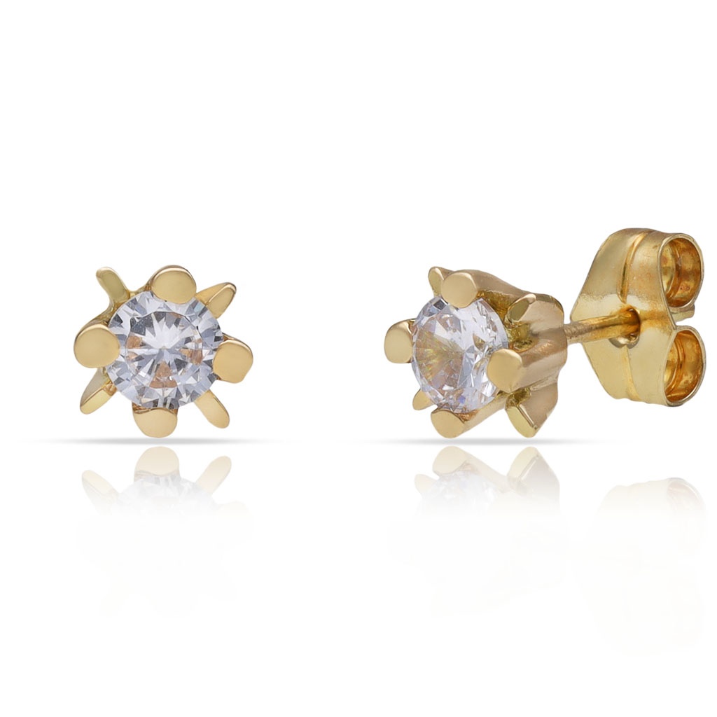 PENDIENTES ORO 18KL CIRCONITAS