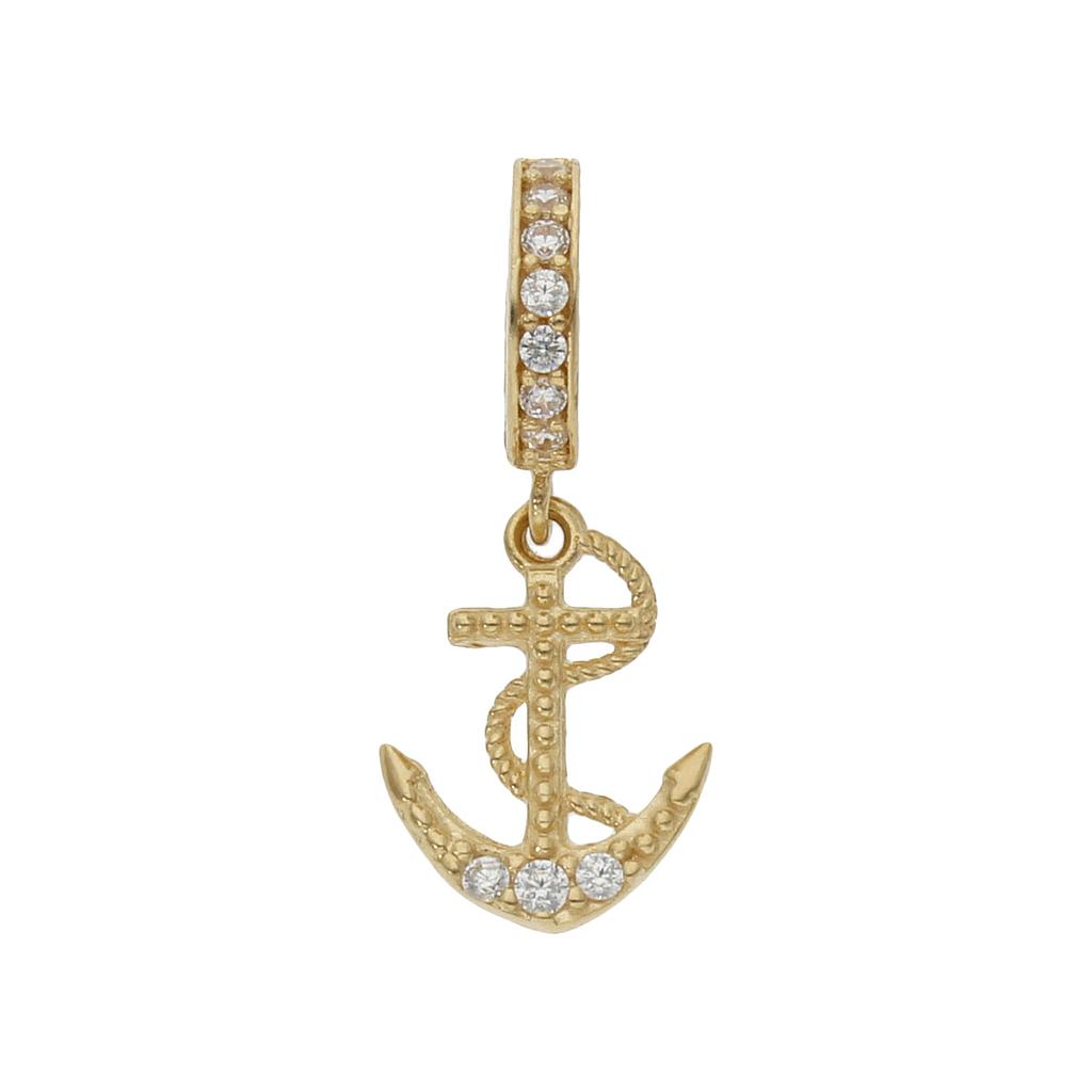 CHARMS COLGANTE ANCLA ORO 18KL