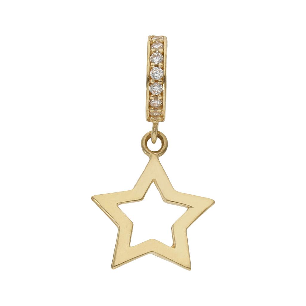 CHARMS COLGANTE ESTRELLA ORO 18KL