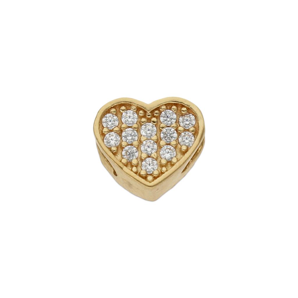 CHARMS CORAZON ORO 18KL CIRCONITAS