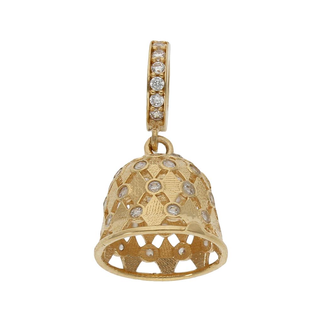 CHARMS ORO 18KL CAMPANA CIRCONITAS