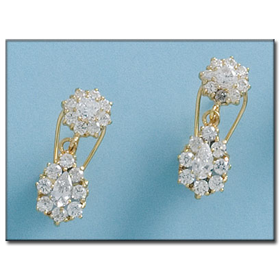 PENDIENTES ORO 18KL CIRCONITAS