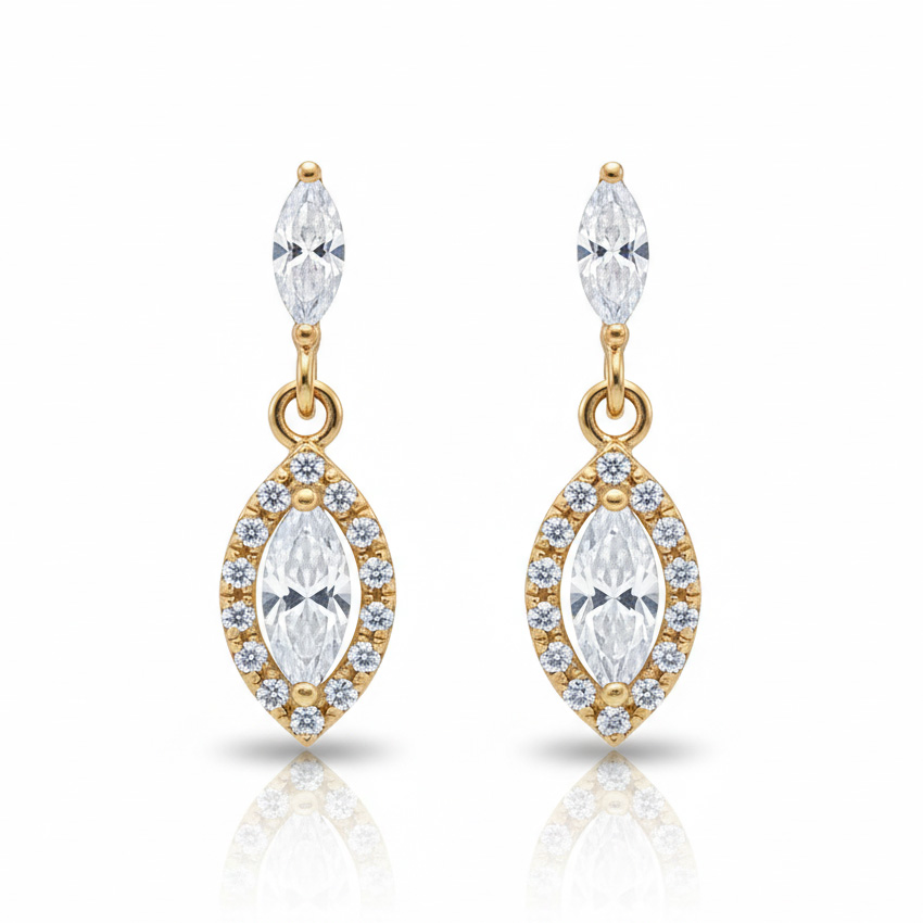 PENDIENTES ORO 18KL CIRCONITAS