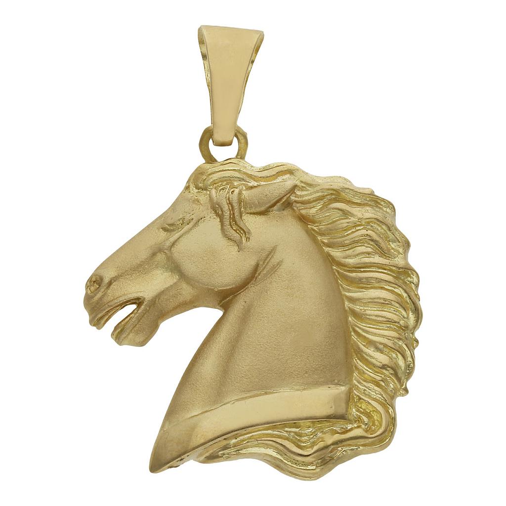 COLGANTE CABALLO ORO 18KL - 28X32MM