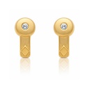PENDIENTES ORO 18KL CIRCONITAS