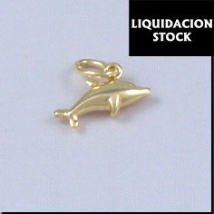 COLGANTE DELFIN - PLATA 90 Y ORO 10