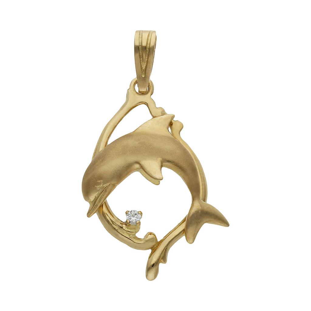 COLGANTE DELFIN ORO 18KL - 20X28MM