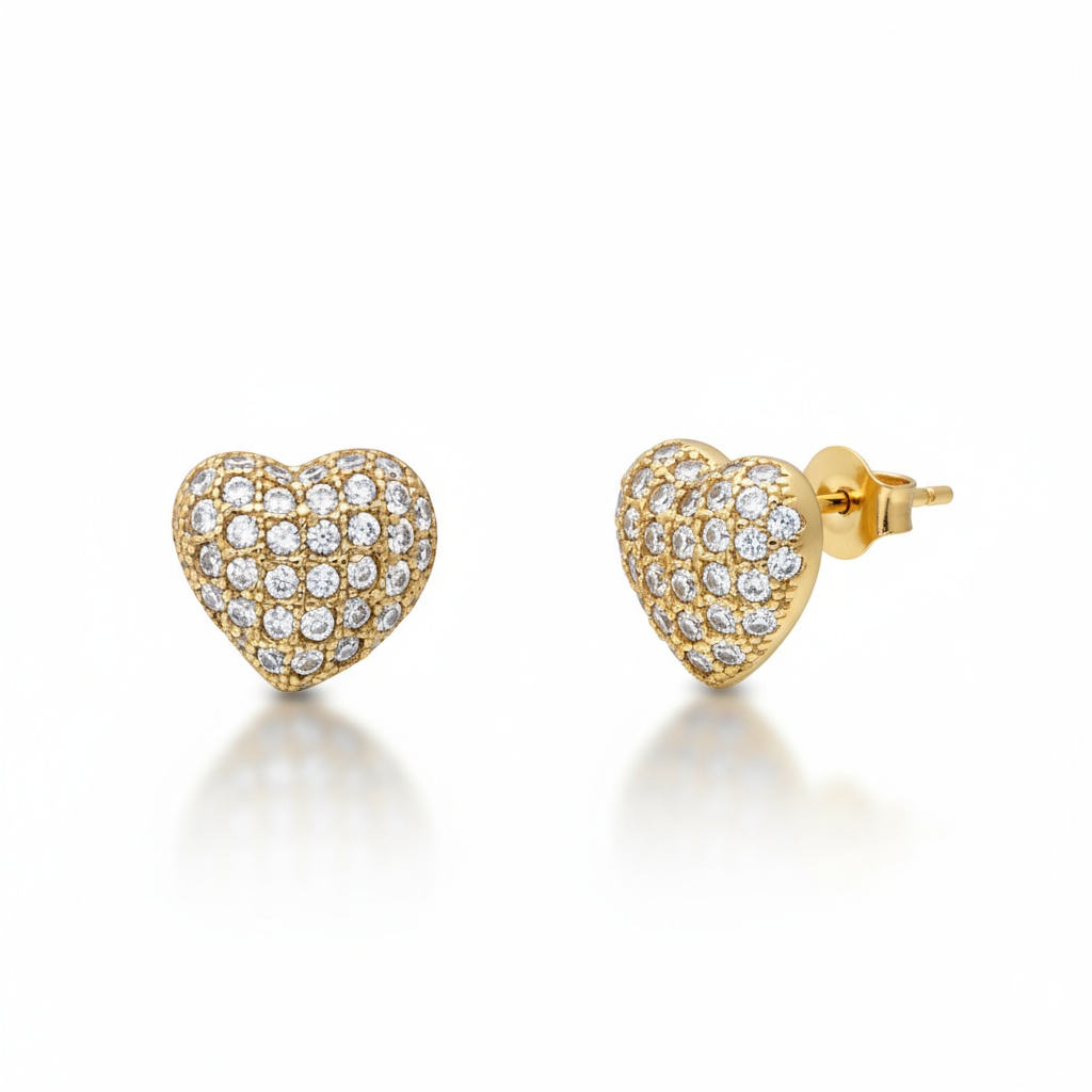 PENDIENTES ORO 18KL CORAZONES