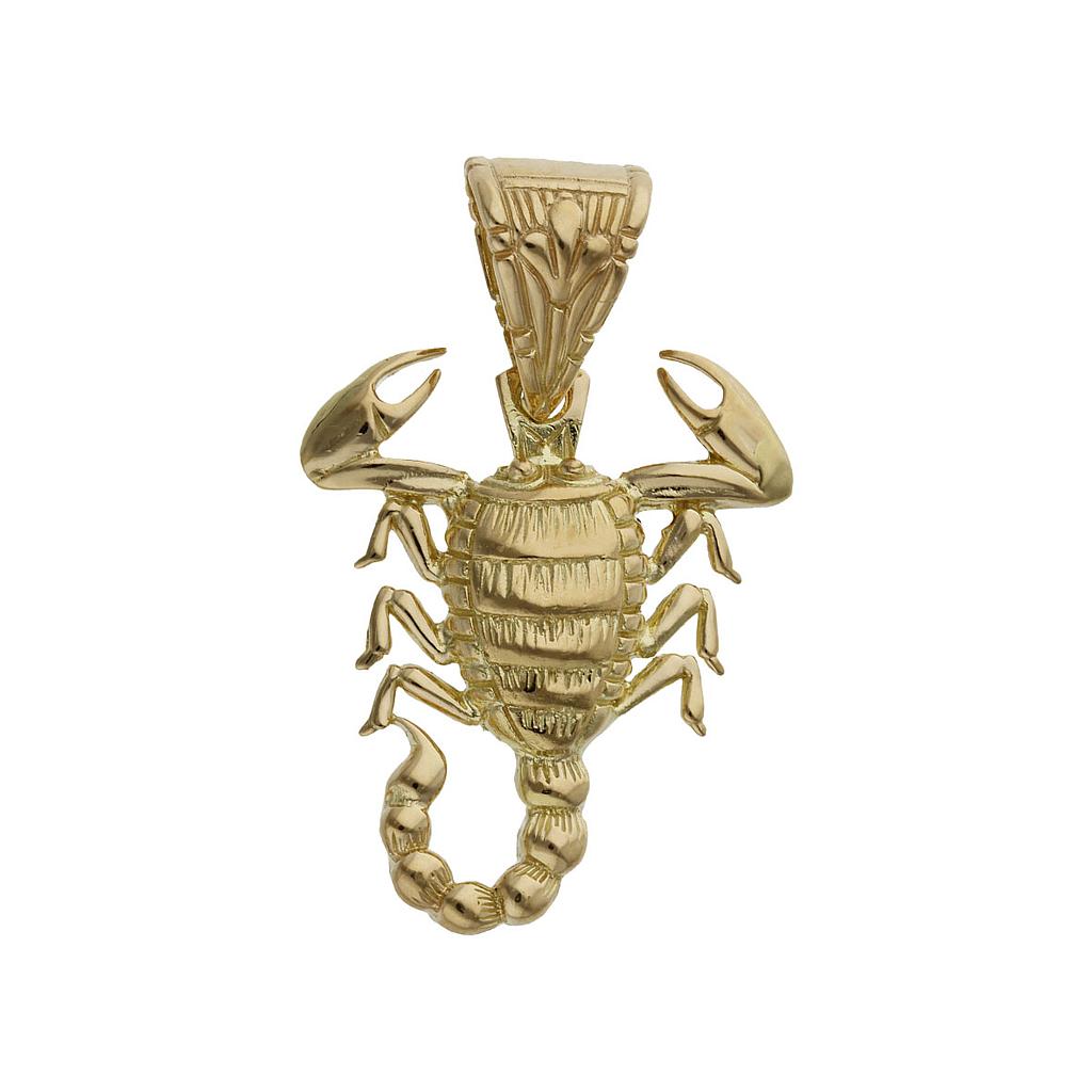 COLGANTE ESCORPION ORO 18KL - 32x38MM