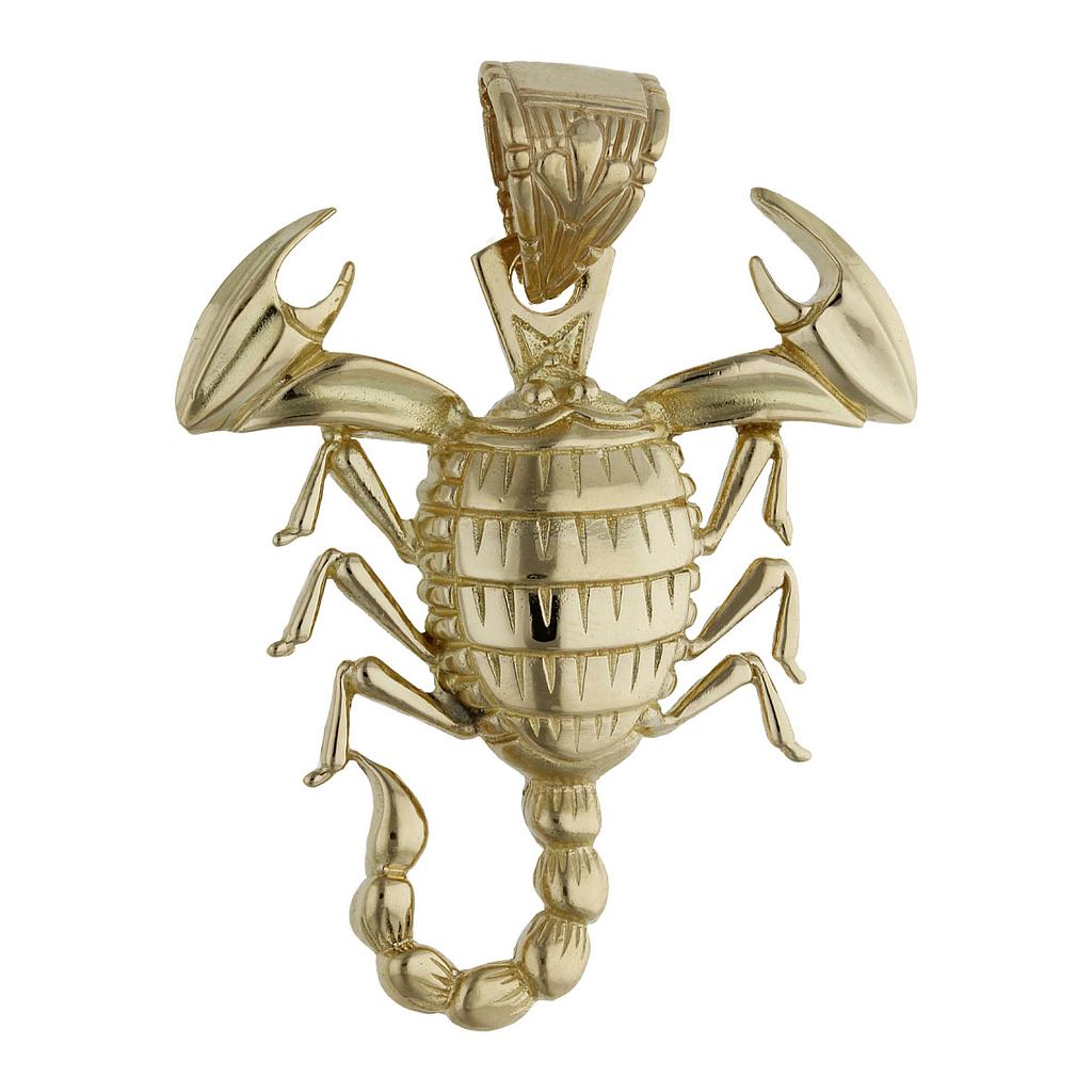 COLGANTE ESCORPION ORO 18KL - 47x52MM