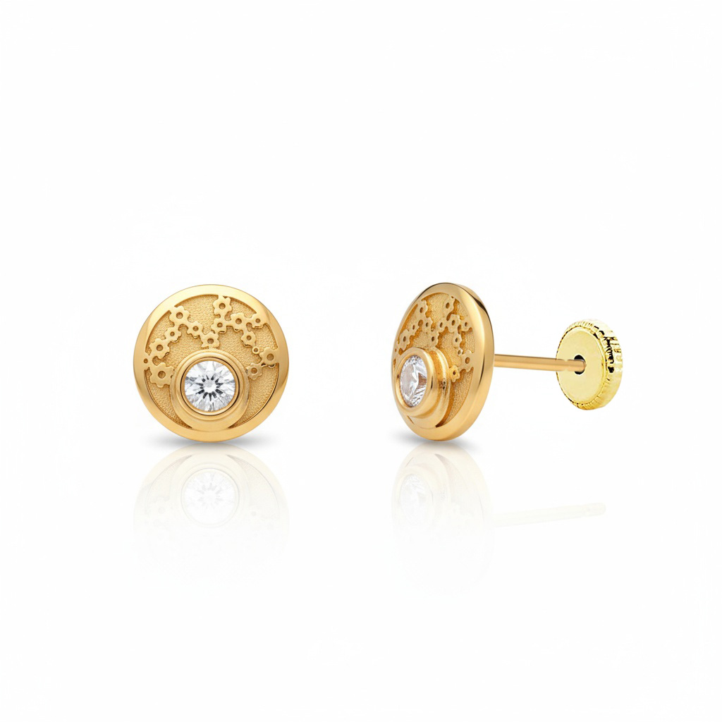 PENDIENTES ORO 18KL REDONDOS