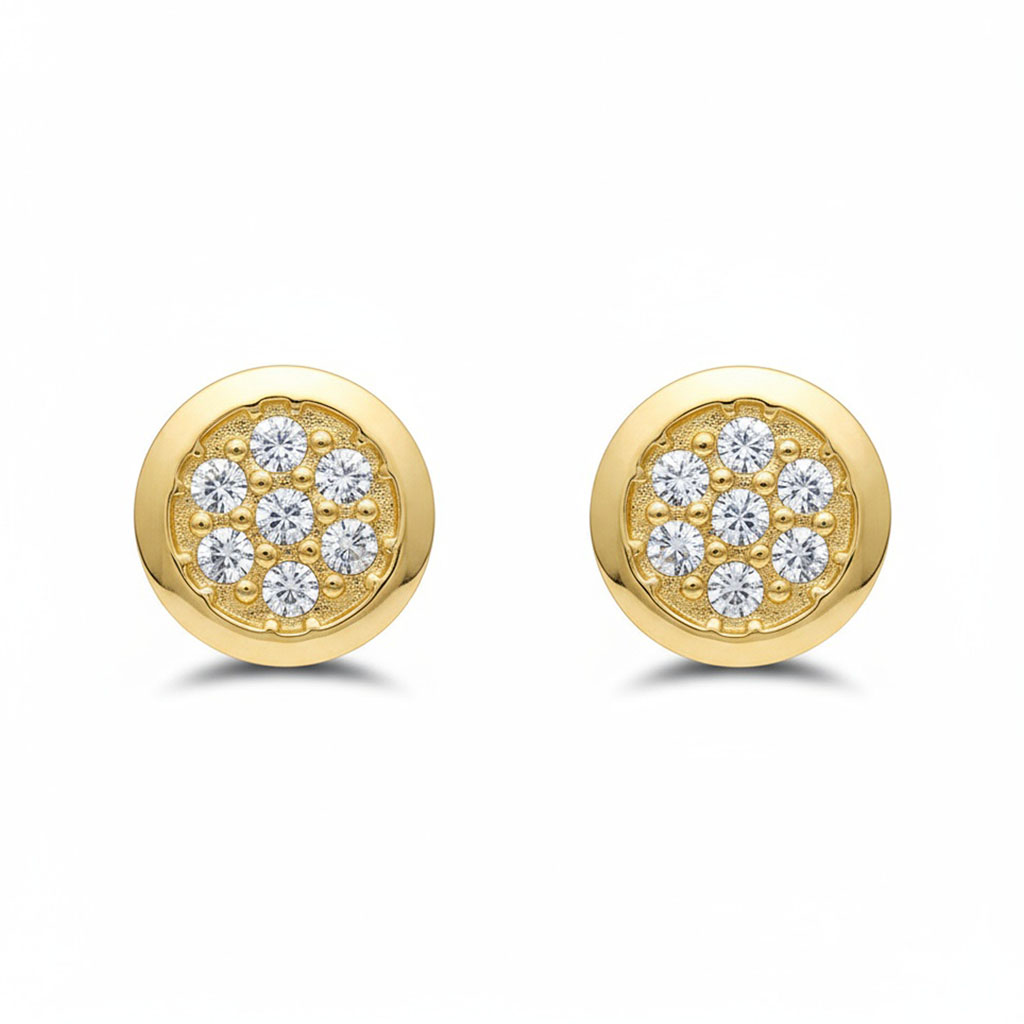 PENDIENTES ORO 18KL REDONDOS 8MM