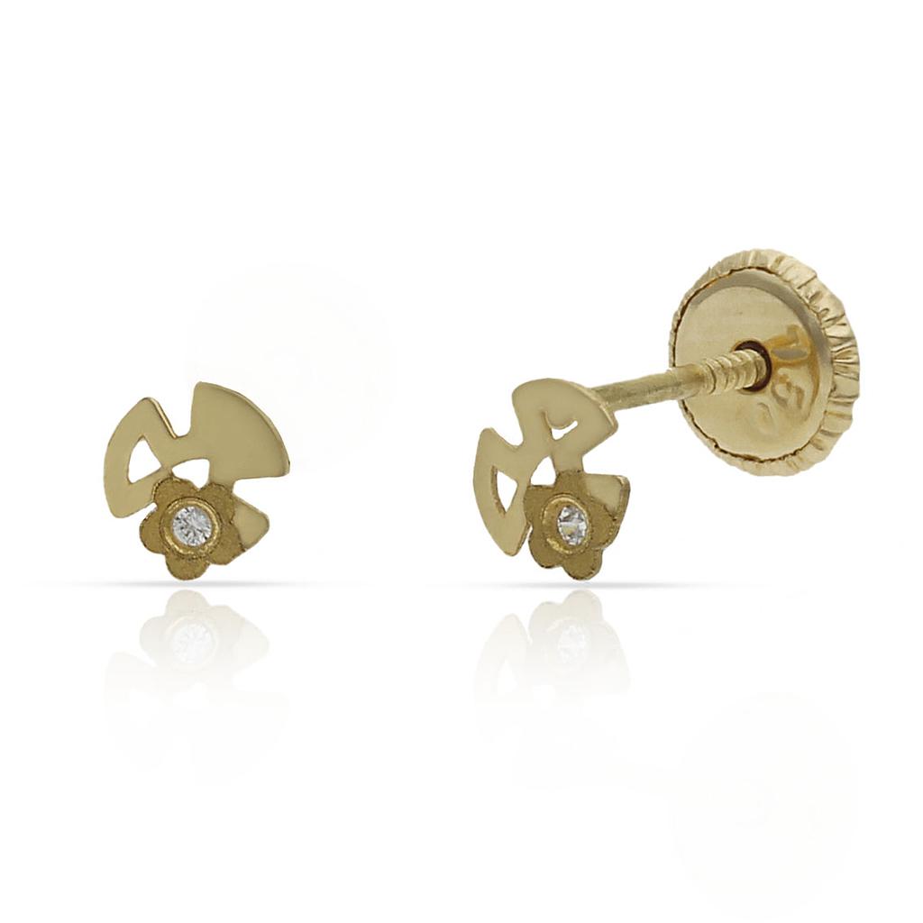 PENDIENTES ORO 18KL TREBOL