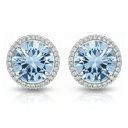 PENDIENTES ORO BLANCO 18KL