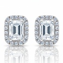 PENDIENTES ORO BLANCO 18KL CIRCONITAS