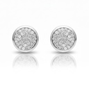 PENDIENTES ORO BLANCO 18KL CIRCONITAS