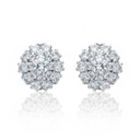 PENDIENTES ORO BLANCO 18KL CIRCONITAS
