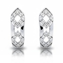 PENDIENTES ORO BLANCO 18KL CIRCONITAS