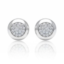 PENDIENTES ORO BLANCO 18KL CIRCONITAS