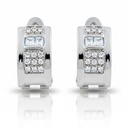PENDIENTES ORO BLANCO 18KL CIRCONITAS