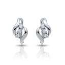 PENDIENTES ORO BLANCO 18KL CIRCONITAS