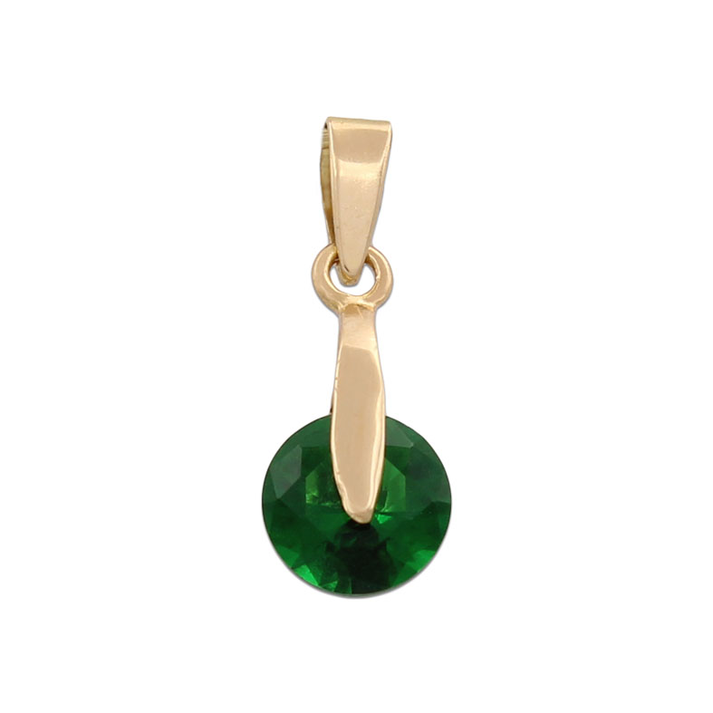 COLGANTE ORO 18KL PIEDRA VERDE