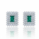 PENDIENTES ORO BLANCO 18KL DIAMANTES