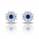 PENDIENTES ORO BLANCO 18KL DIAMANTES