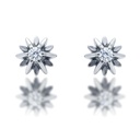 PENDIENTES ORO BLANCO 18KL DIAMANTES