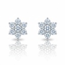 PENDIENTES ORO BLANCO 18KL DIAMANTES